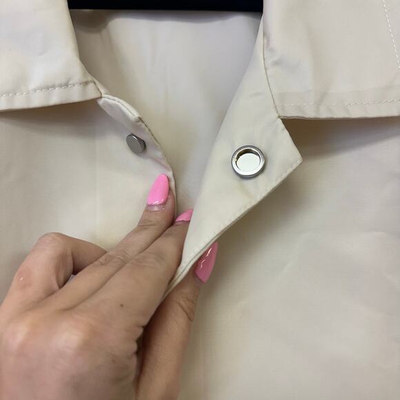 Fear of God Essentials Coaches Jacket in Egg Shell Size Large - Picture 4 of 10